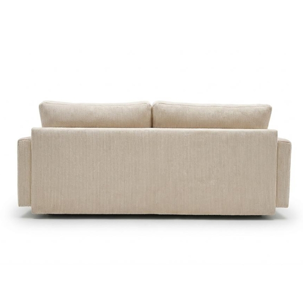 MODNA KANAPA Z FUNKCJĄ SPANIA MALMO BEŻWA BOULCE BARANEK - TYŁ