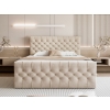 PIKOWANE ŁÓŻKO KONTYNENTALNE DO SYPIALNI 200X200 Z POJEMNIKIEM NA POŚCIEL - PRZÓD